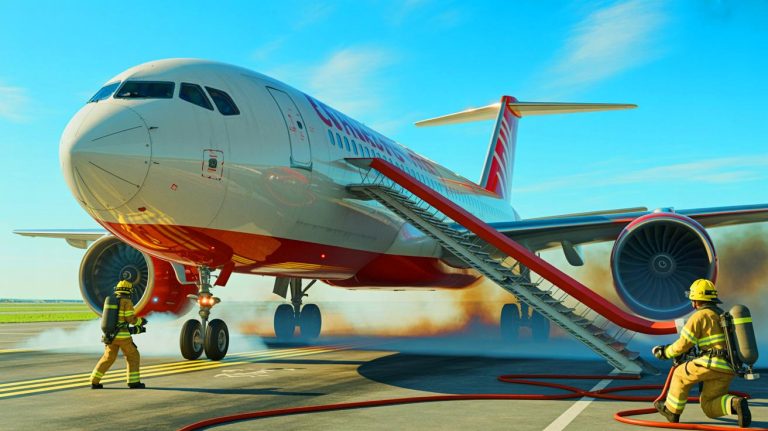 „Der Flieger brennt!“: Dramatische Szenen am Flughafen Denver, als American Airlines‘ Flugzeug vor dem Start Feuer fängt und Passagiere in Panik versetzt