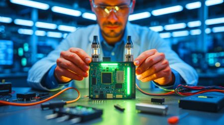 Deutscher Ingenieur Verwandelt Wegwerf-Dampfer In Webserver: „Sie Funktioniert Sogar Bei Minus 10°C“ – Technikwelt Staunt Illustration von einem Ingenieur, der eine Einweg-E-Zigarette in einen funktionalen Webserver verwandelt.