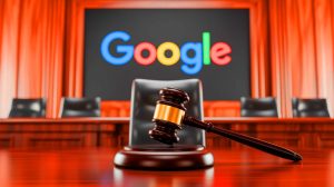 Illustration von der Milliardenstrafe der EU gegen Google wegen wettbewerbswidriger Praktiken in der Werbetechnologie.