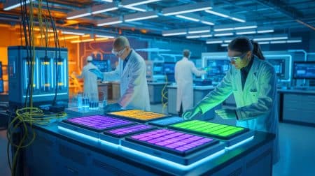 Illustration von der Entwicklung neuartiger Lithium-Schwefel-Batterien mit verbesserter Leistung und Sicherheit.